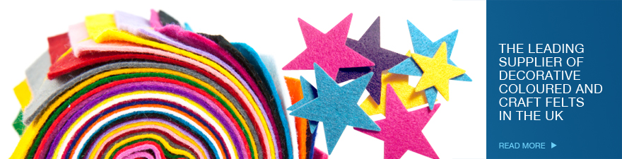 The leading UK supplier of coloured craft felts